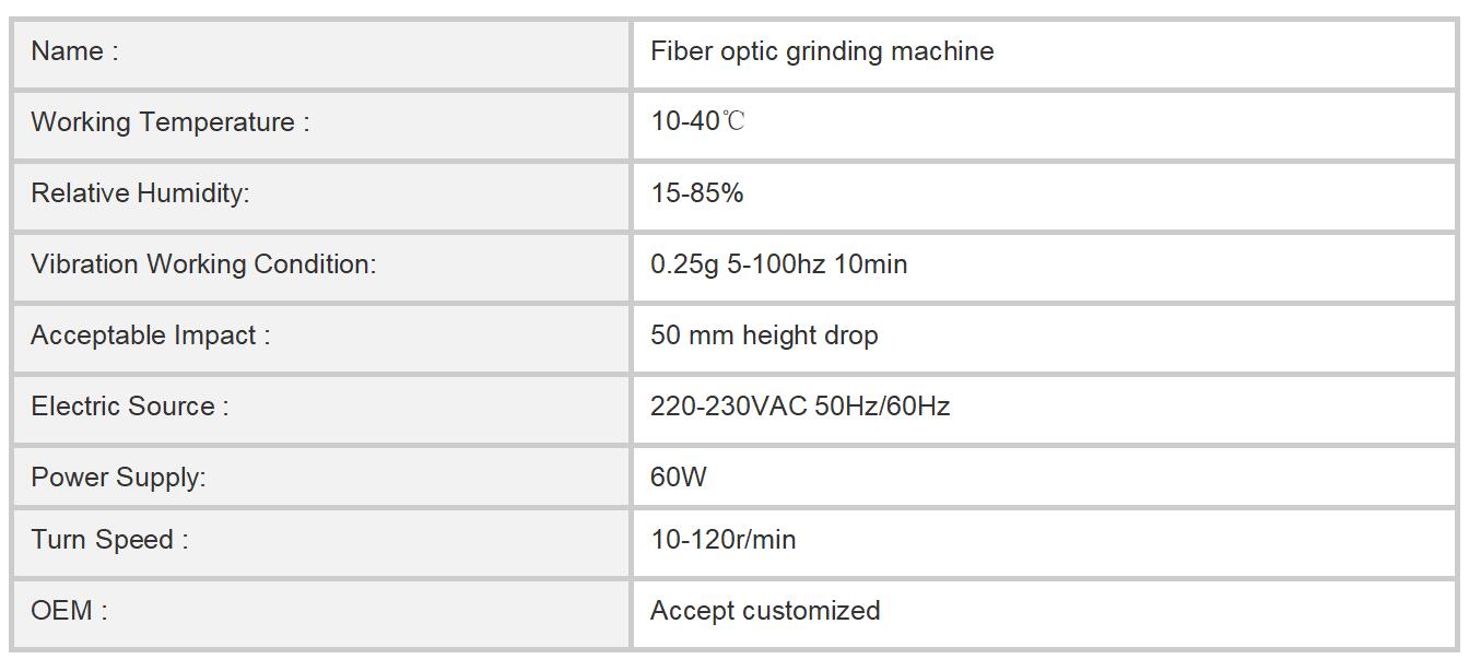 Fiber Optic Grinder ZZD-5500 Product